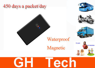 Waterproof Magnetic Vehicle GPS Tracking Device Black Portable With Wireless Connection