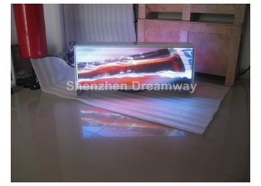 3G / WIFI GPS P5 Taxi Car LED Display Advertising Boards With AVI WMV MPG Video , 960 by 320 mm