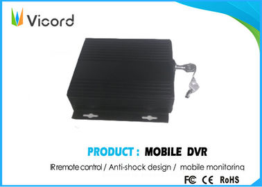 Aluminum Alloy GPS Mobile DVR 4 Ch Motion Detect Bidrectional Talk Security