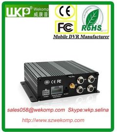 4 Channel SD card Mobile DVR Recorder Motion Detection For Official Car , Bus DVR